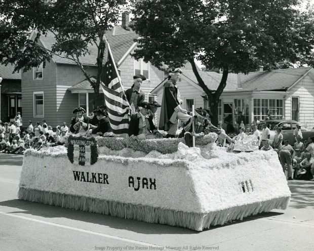 Historic Fourth Fest photos, Fourth Fest parade circa 1940s